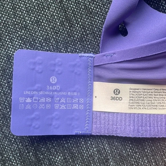 lululemon Lavender 36DD & 36C Women's Air Support Running Bra - Picture 8 of 12